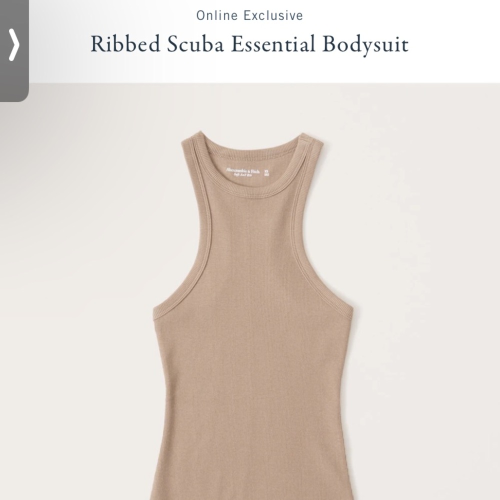 BRAND NEW WITH TAGS Abercrombie Rib Bodysuit Sz XL